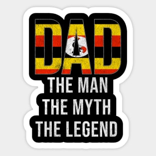 Ugandan Dad The Man The Myth The Legend - Gift for Ugandan Dad With Roots From Ugandan Sticker